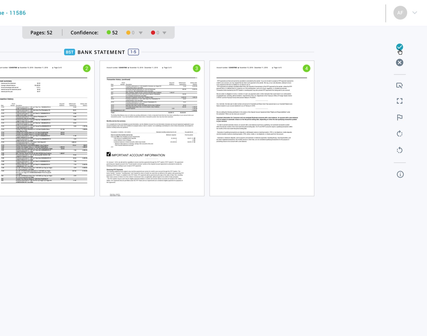 Redesigned Classify Documents — partial zoom on a page region.