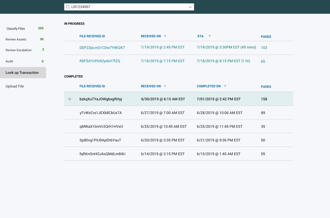 Supervisor review — authorizations and audit table.