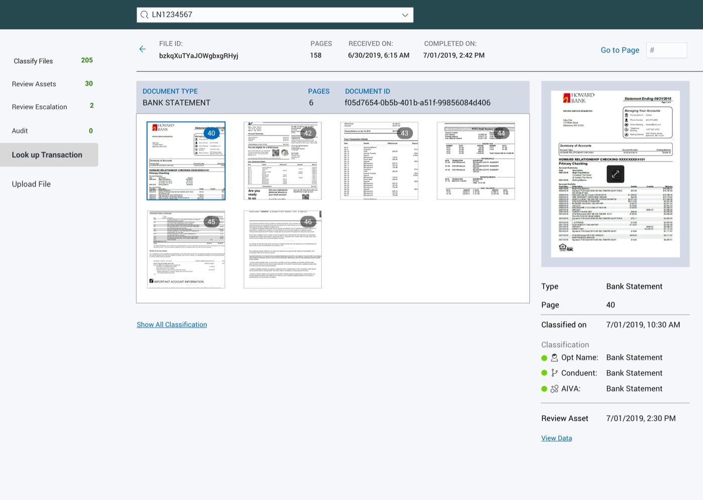 Supervisor review — audit trail entries.