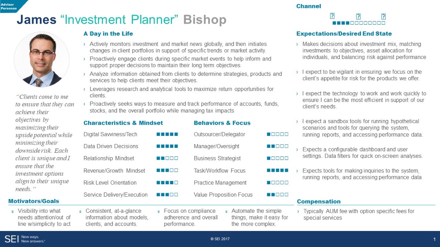 Proto-persona — James, Investment Planner